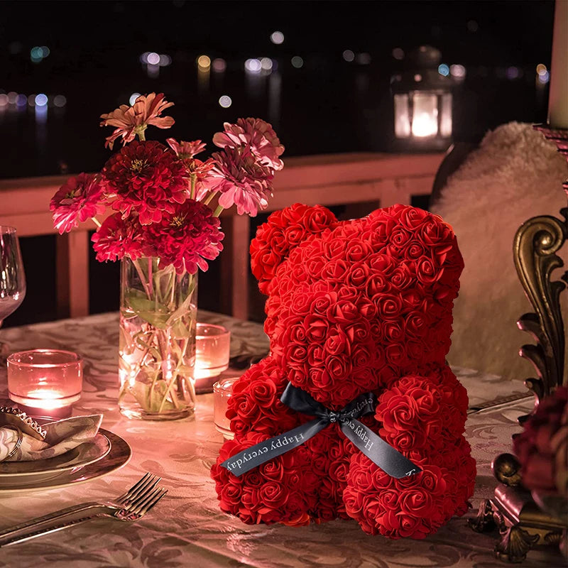 Valentine's Rose Bear