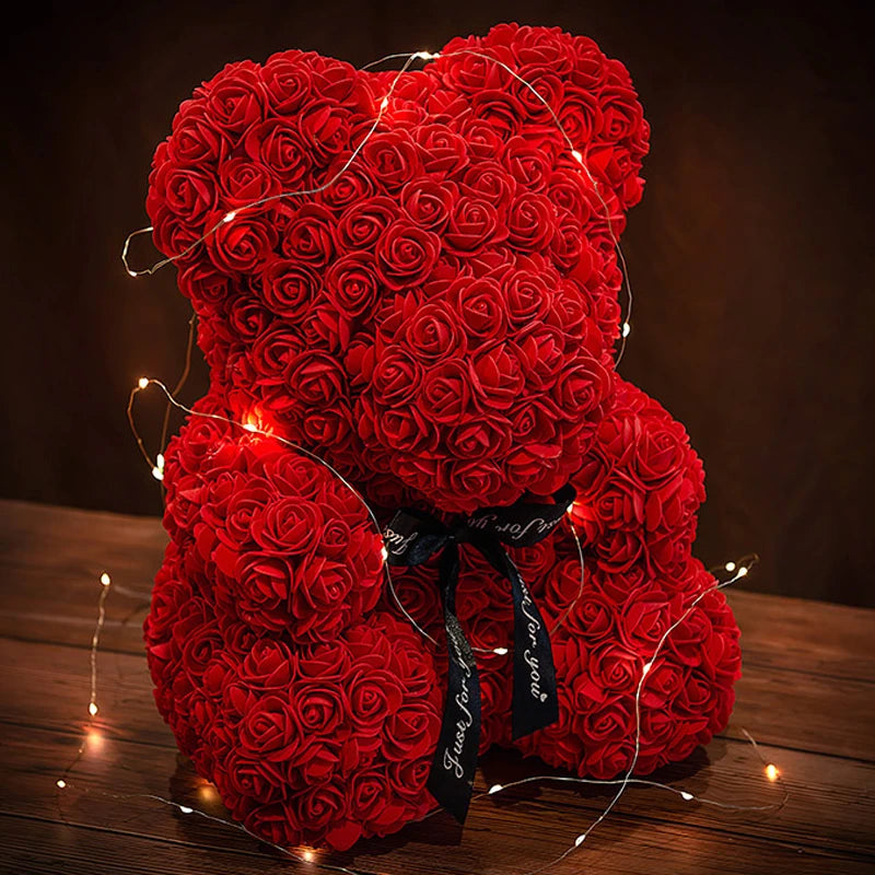 Valentine's Rose Bear