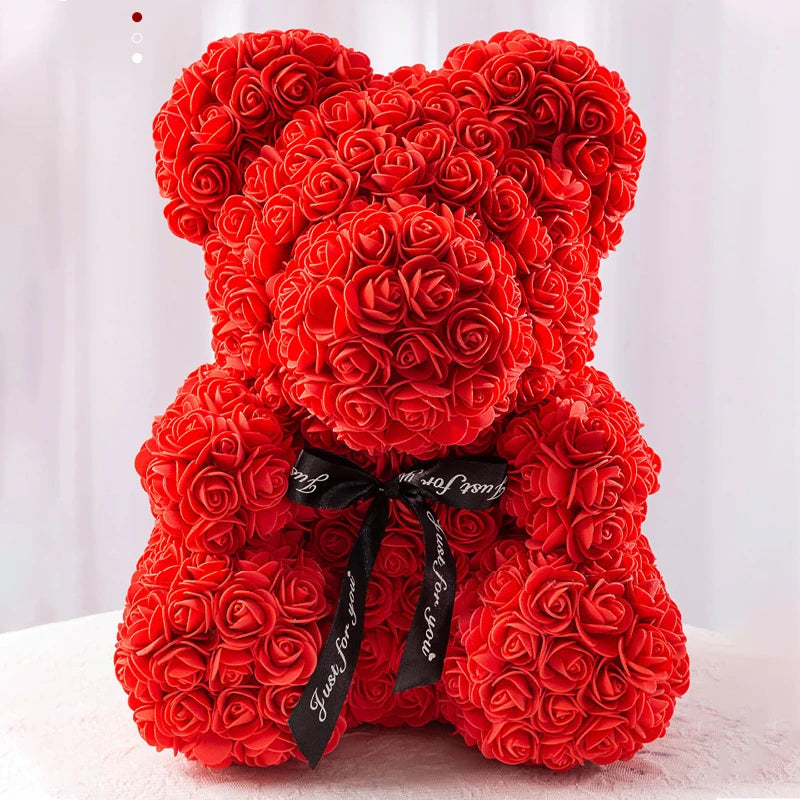 Valentine's Rose Bear